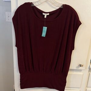 Maurices Deep Burgundy Blouse